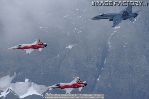 2007-10-10 Axalp Shooting Range 1841 FA-18C Hornet e F-5E Tiger II